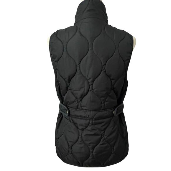 J.Crew Black Quilted Signature Puffer Vest Women’s S PrimaLoft Water Repellent - Picture 4 of 13